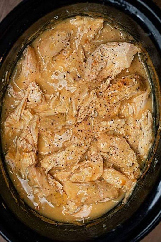 Slow Cooker Chicken Breasts with Gravy Dieter24