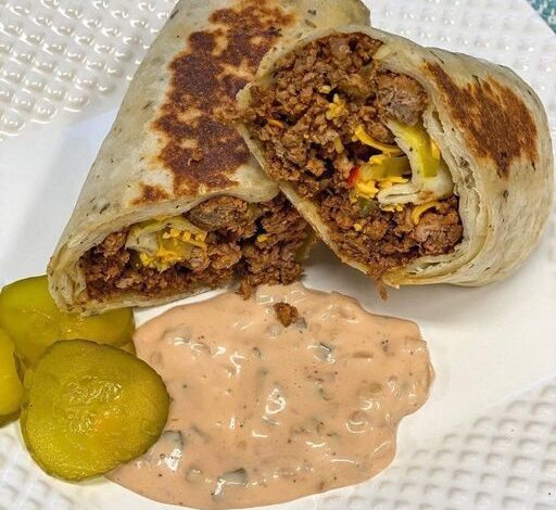 Bacon Cheeseburger Wraps - Dieter24