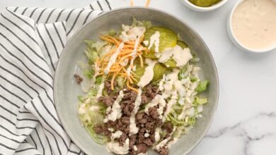 Big Mac Salad Weight Watchers Recipes WW Recipes Healthy Recipes
