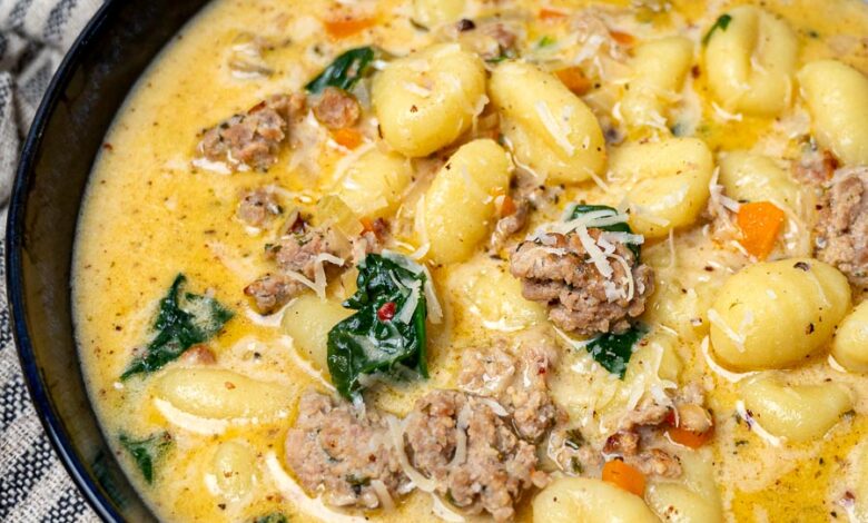 Creamy Italian Sausage Gnocchi Soup - Dieter24