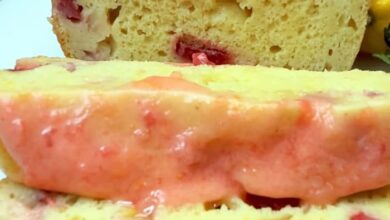 Weight Watchers Strawberry Lemon Loaf Cake