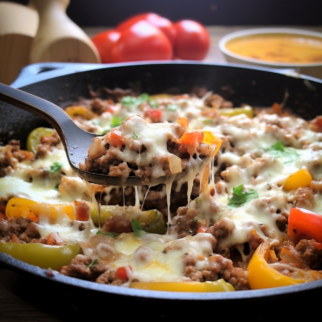 Keto Stuffed Pepper Skillet Dieter24
