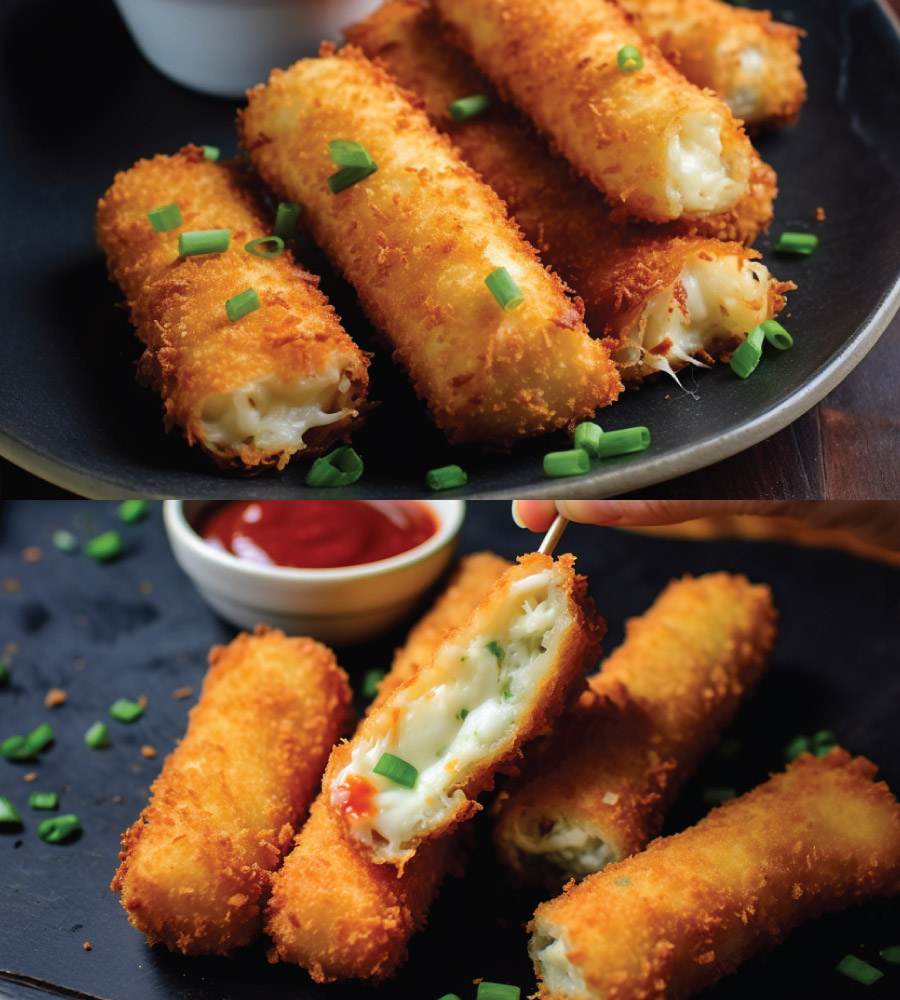 CRAB RANGOON MOZZARELLA STICKS - Dieter24