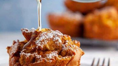 pumpkin spiced french toast muffins