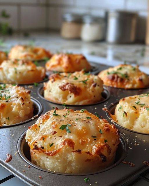 Cheesy Mashed Potato Puffs - Dieter24