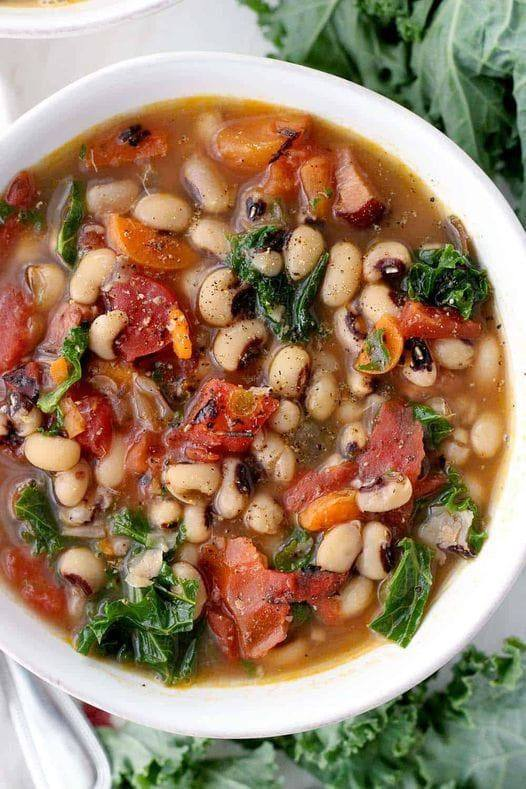 Vegan black eyed pea soup - Dieter24