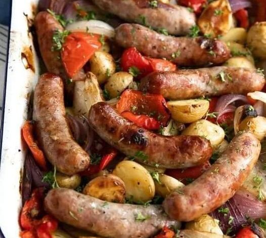 Roasted Sausage and Potatoes - Dieter24